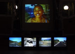 Road Island, installation vidéo / video installation, Frac Réunion, Marché/Market, Saint-Denis, Réunion, 2003..